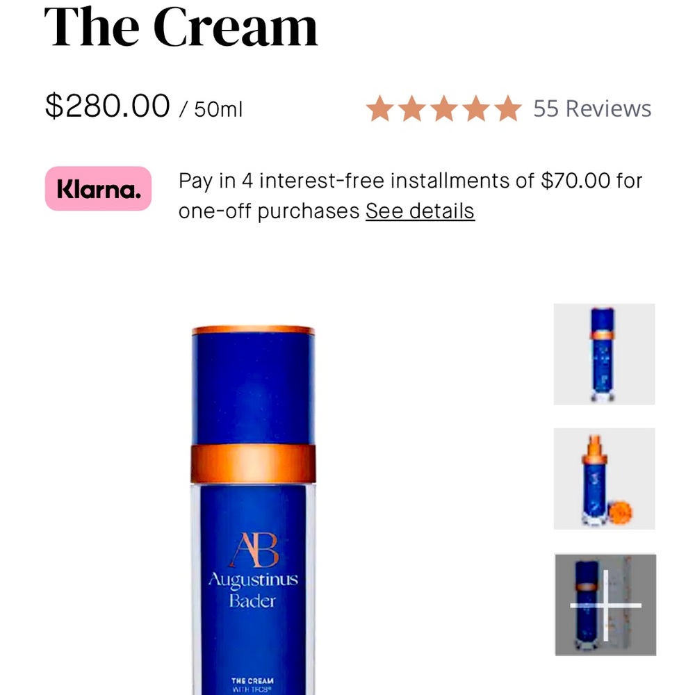 Augustinus Bader - The Cream. New, never opened!
